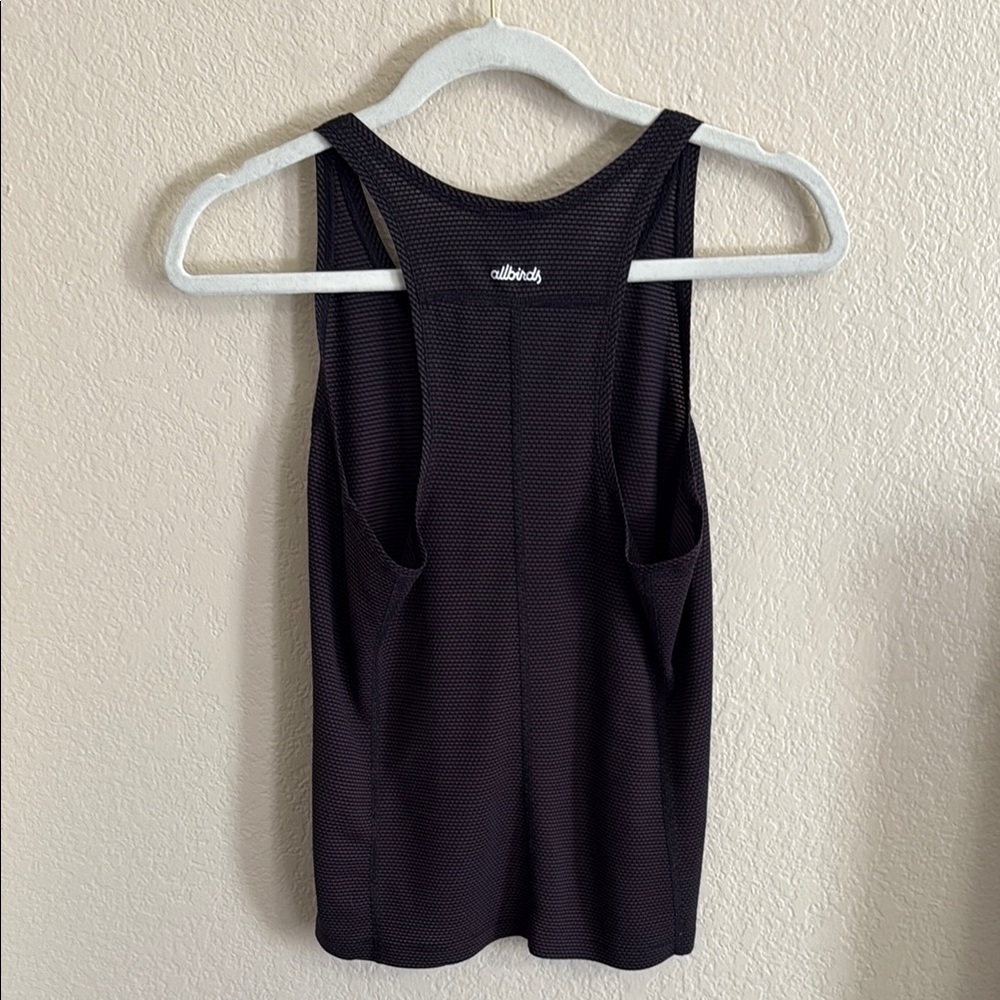 Allbirds Yoga Deep Purple & Black Mesh Tank Top - Picture 4 of 5